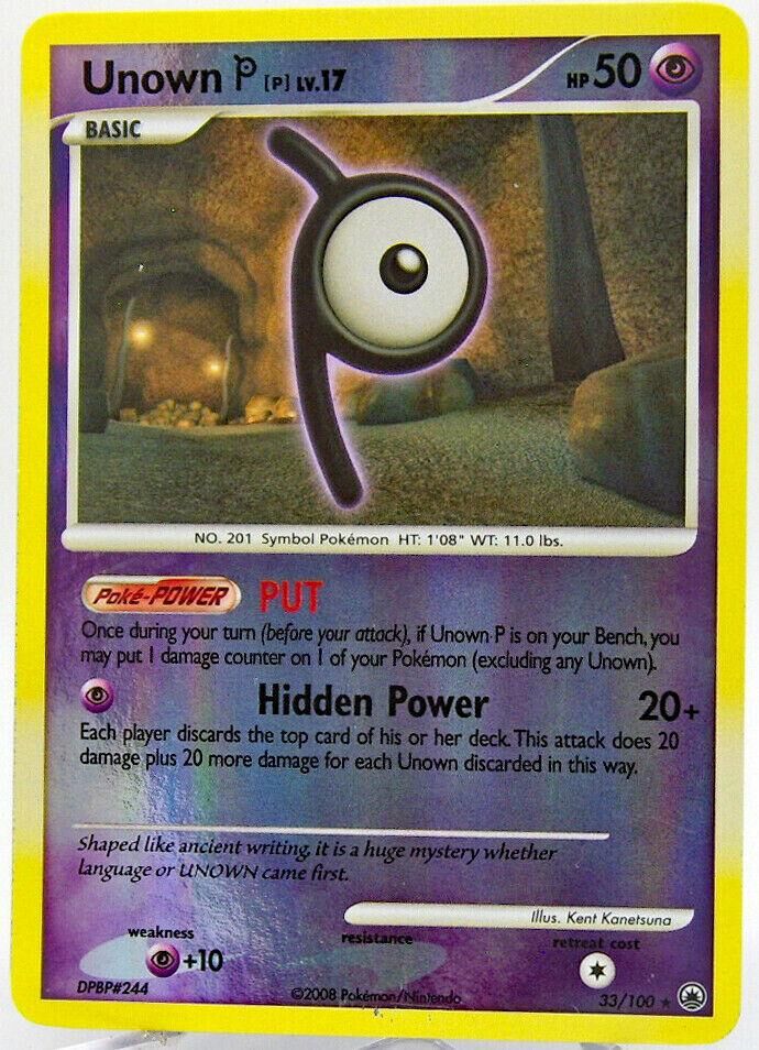 Unown P - 33/100 - Reverse Holo - EN