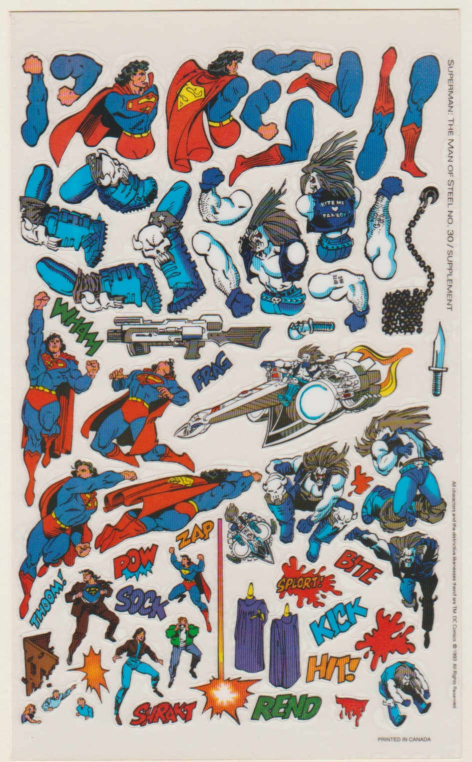 superman_the_man_of_steel_30_stickers Superman the Man of Steel #30
