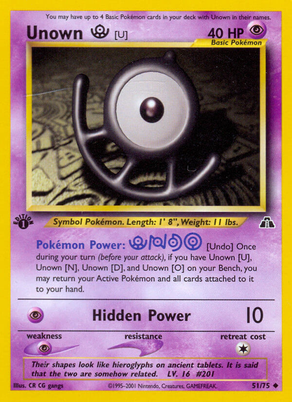 Unown U - 51/75 - Unlimited - EN