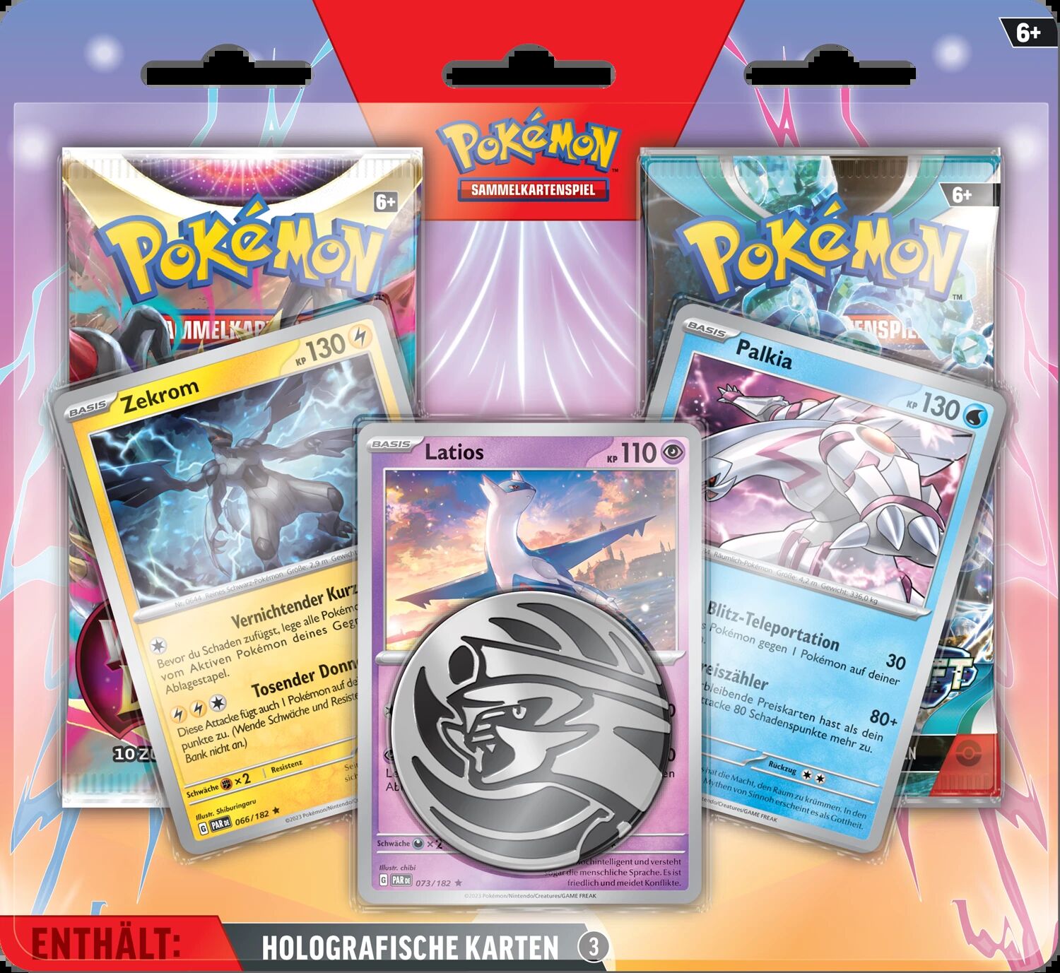 Pokémon TCG: Scarlet & Violet Enhanced 2-Pack Blister Latios & Palkia Zekrom Blisters - DE Pokémon TCG: Scarlet & Violet Enhanced 2-Pack Blister Latios & Palkia Zekrom Blisters - DE