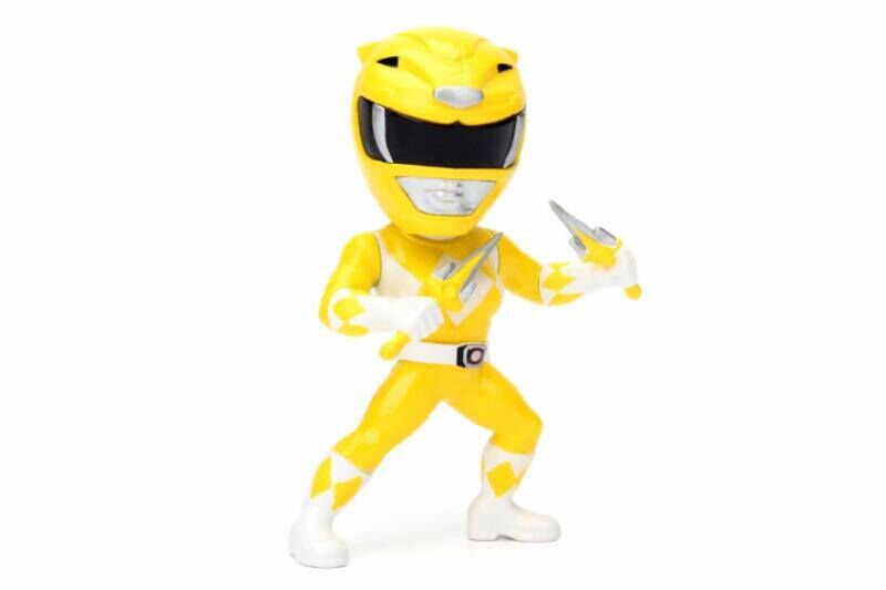 Power Rangers Metals Diecast Minifigur Yellow Ranger 10 cm Power Rangers Metals Diecast Minifigur Yellow Ranger 10 cm