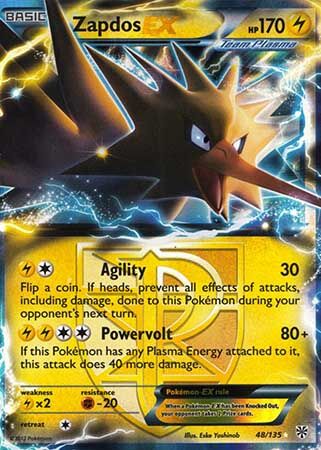 zapdos-ex-pok-mon-tcg Zapdos EX 048/135 - Pokémon TCG