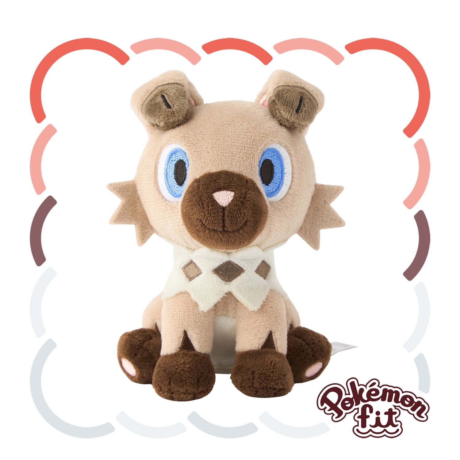 Rockruff Sitting Cuties Plush - 15.0 cm