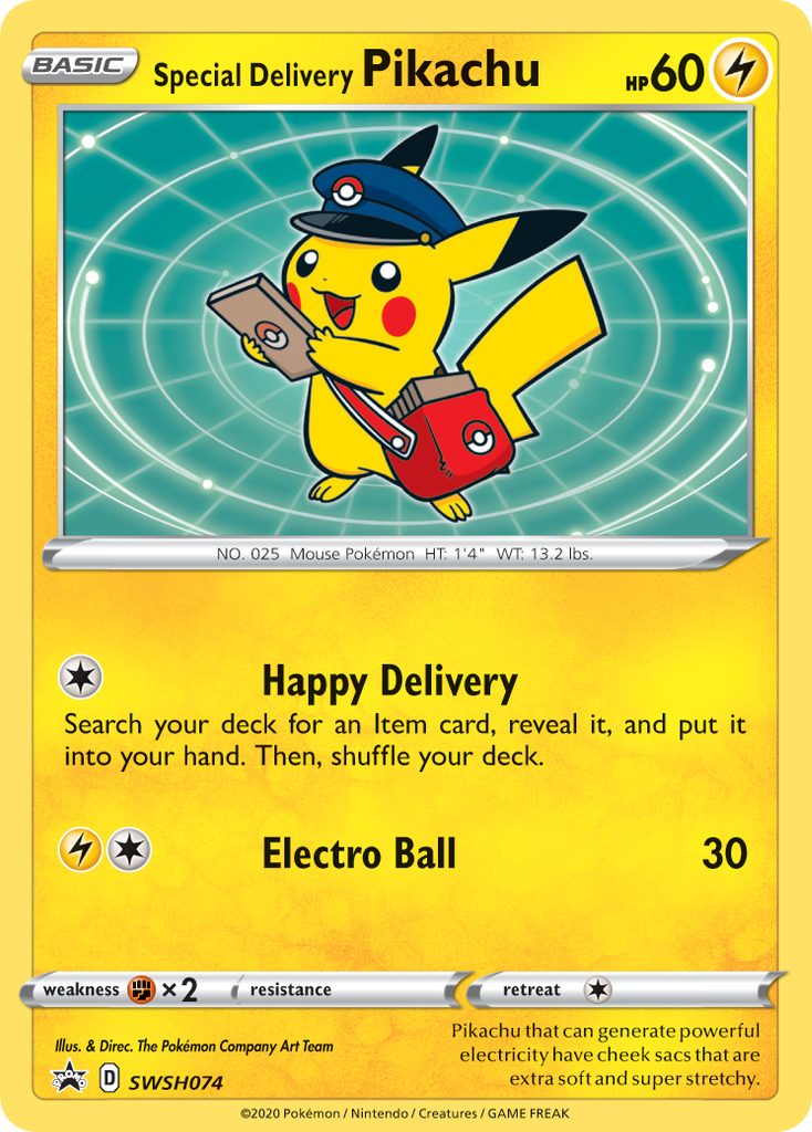 Special Delivery Pikachu - SWSH074/306 - EN Special Delivery Pikachu - SWSH074/306 - EN