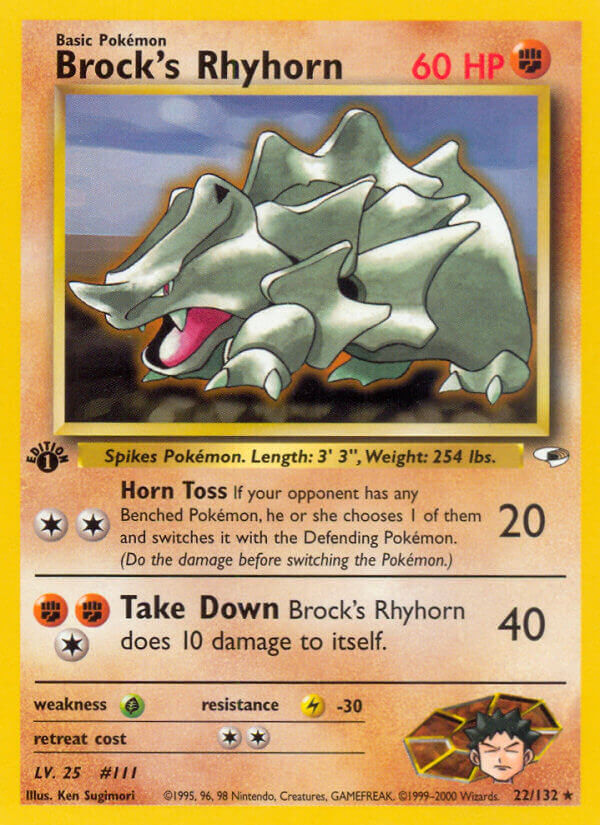Brock’s Rhyhorn - 22/132 - EN Brock’s Rhyhorn - 22/132 - EN