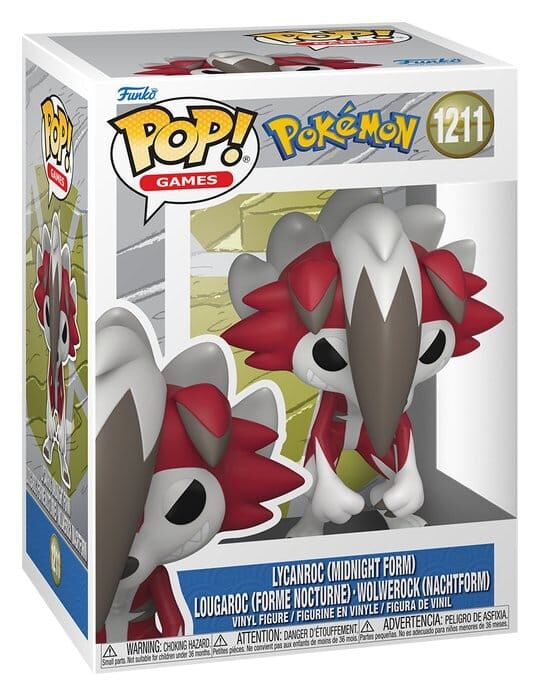 Pokémon POP! Games Vinyl Figur Lycanroc(Midnight) 9 cm