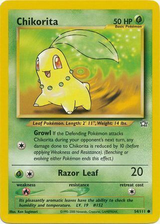 Chikorita - 54/111 - Unlimited - EN