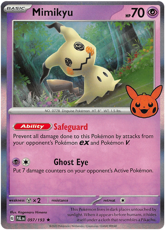 Mimikyu - PAL 97 - Trick or Trade 2023 Stamp - EN Mimikyu - PAL 97 - Trick or Trade 2023 Stamp - EN