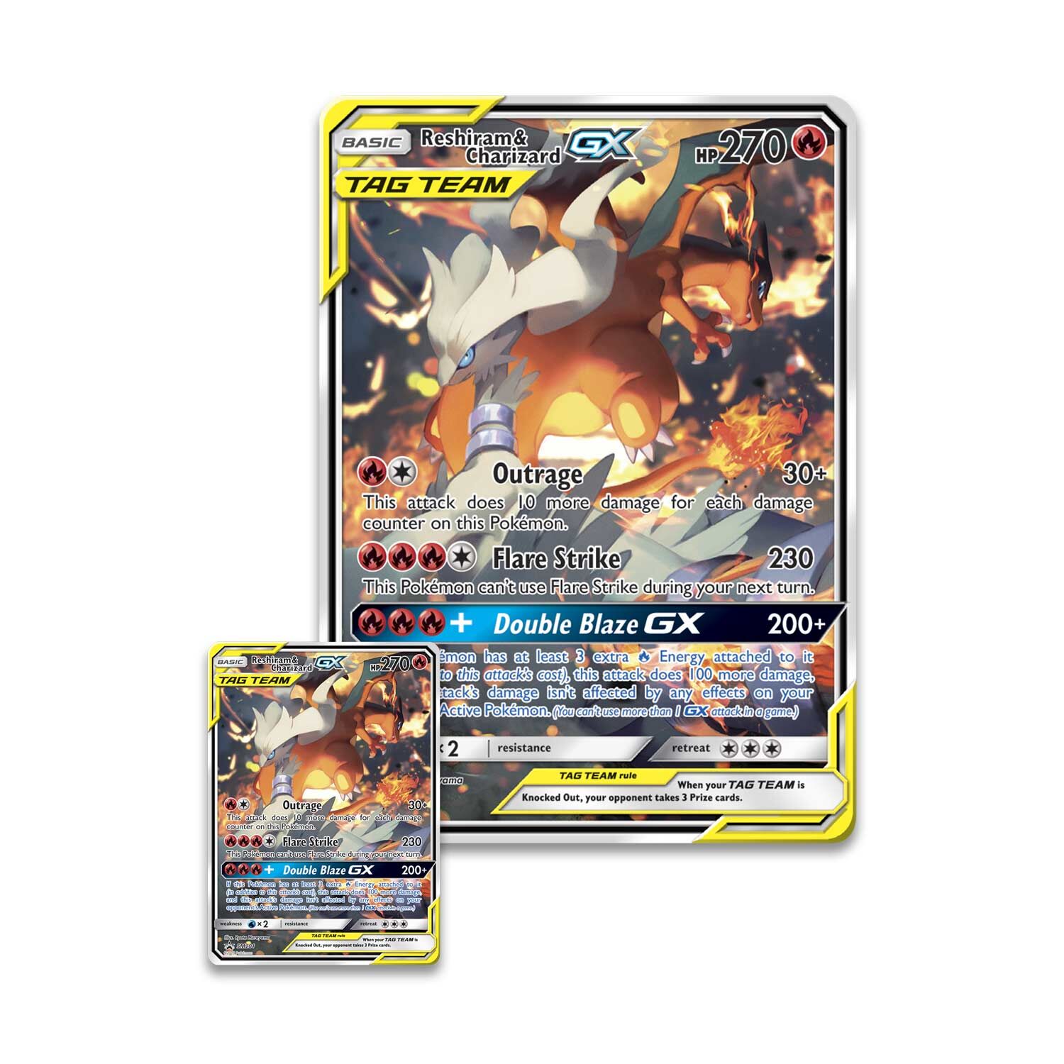 Pokémon Reshiram & Charizard-GX TAG TEAM Figure Collection Box - EN