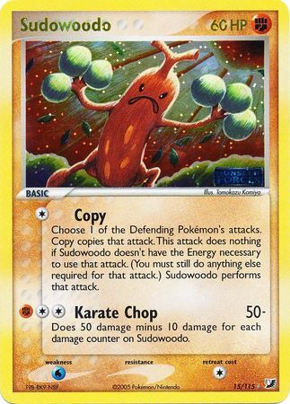 Sudowoodo - 15/115 - Reverse Holo - EN