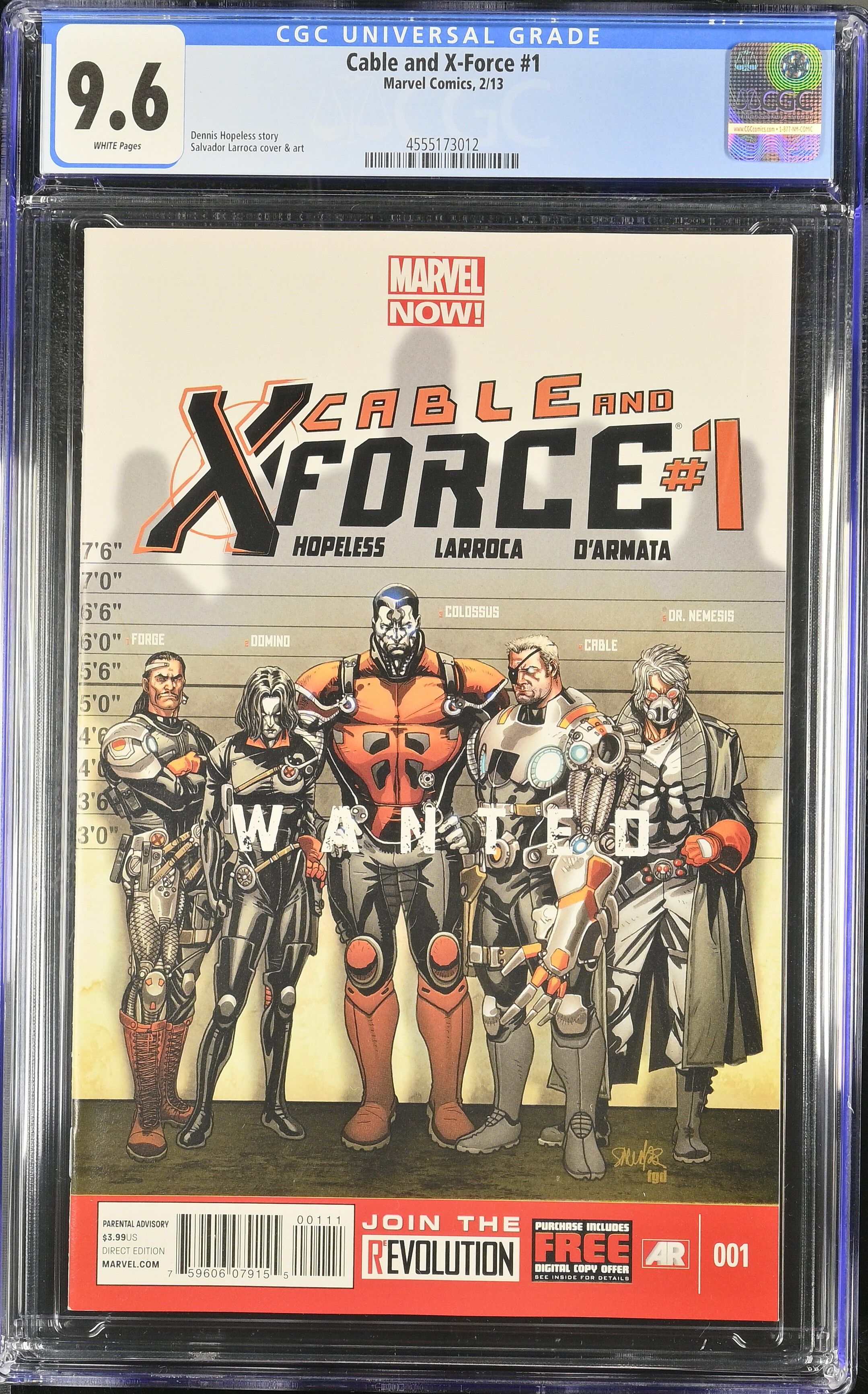 Cable and X-Force #1 CGC 9.6 Cable and X-Force #1 CGC 9.6