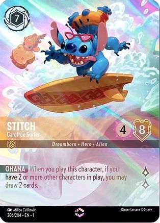 Stitch - Carefree Surfer (Enchanted) - 206/204 - EN Stitch - Carefree Surfer (Enchanted) - 206/204 - EN