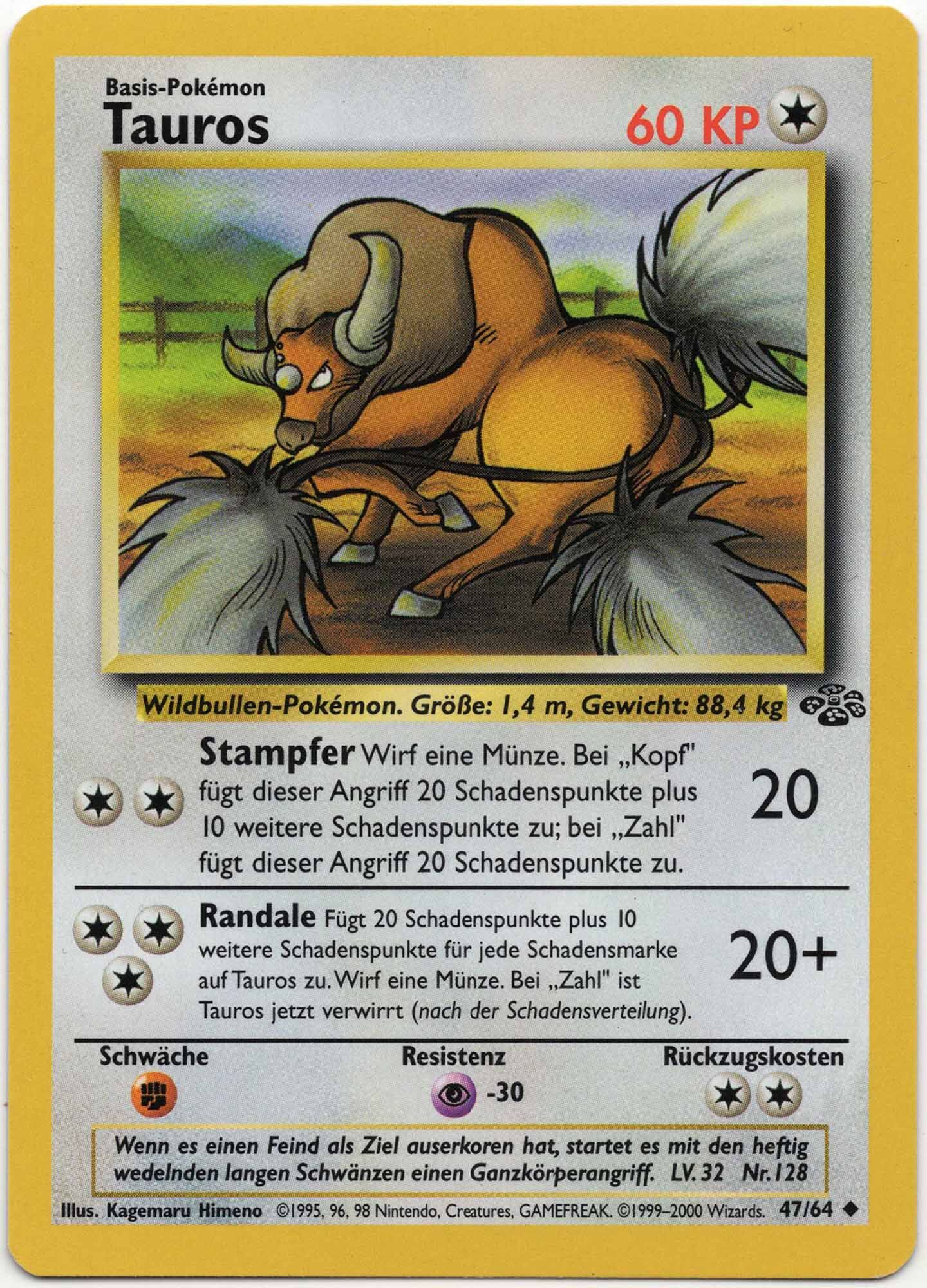 tauros-47-64-pok-mon-tcg Tauros - 47/64 - Pokémon TCG