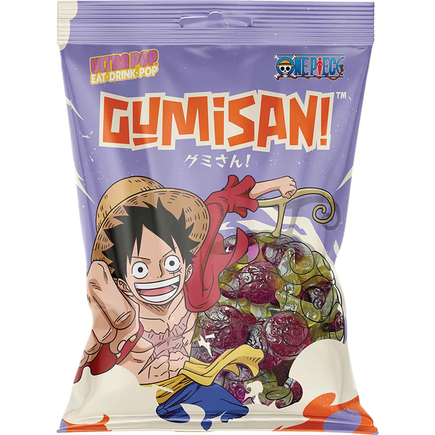 One Piece Gumisan! Grape Luffy's Devil fruit Gummies 180g One Piece Gumisan! Grape Luffy's Devil fruit Gummies 180g