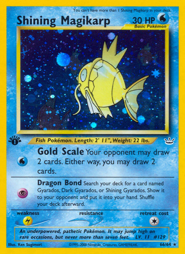 Shining Magikarp - 66/66 - 1st Edition - EN Shining Magikarp - 66/66 - 1st Edition - EN
