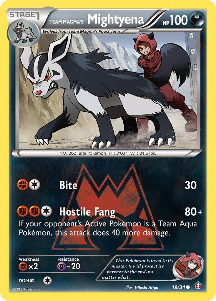 Team Magma’s Mightyena - 19/34 - EN Team Magma’s Mightyena - 19/34 - EN