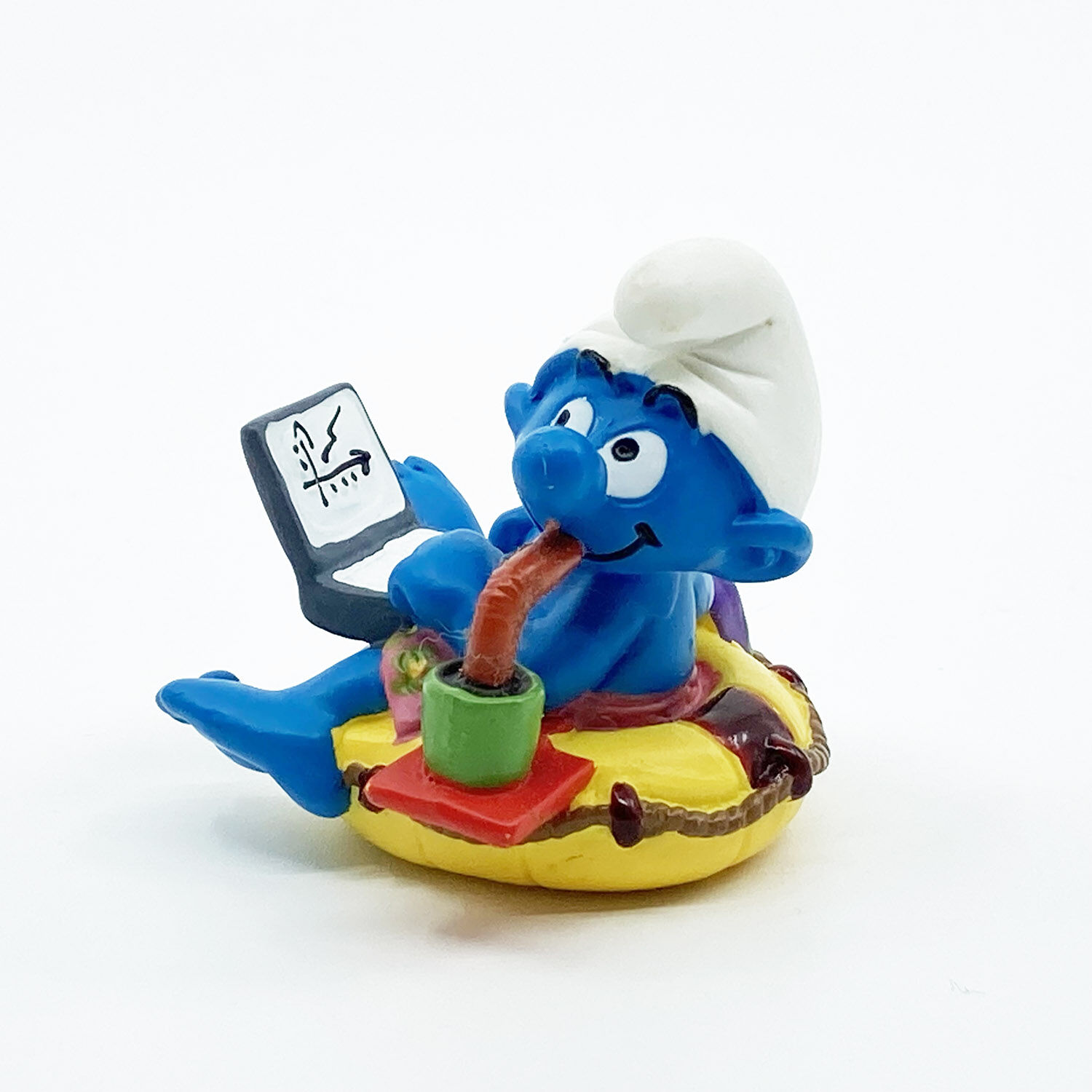 a1-047 Workaholic Schlumpf PVC Figur