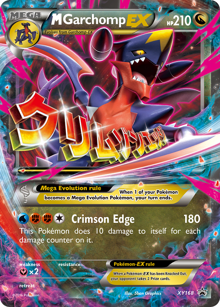 M Garchomp-EX - XY168 - EN M Garchomp-EX - XY168 - EN