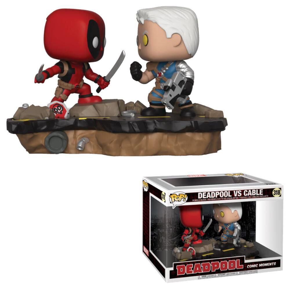 Deadpool POP! Movie Moments Vinyl Wackelkopf Figuren Doppelpack Deadpool vs. Cable 9 cm Deadpool POP! Movie Moments Vinyl Wackelkopf Figuren Doppelpack Deadpool vs. Cable 9 cm