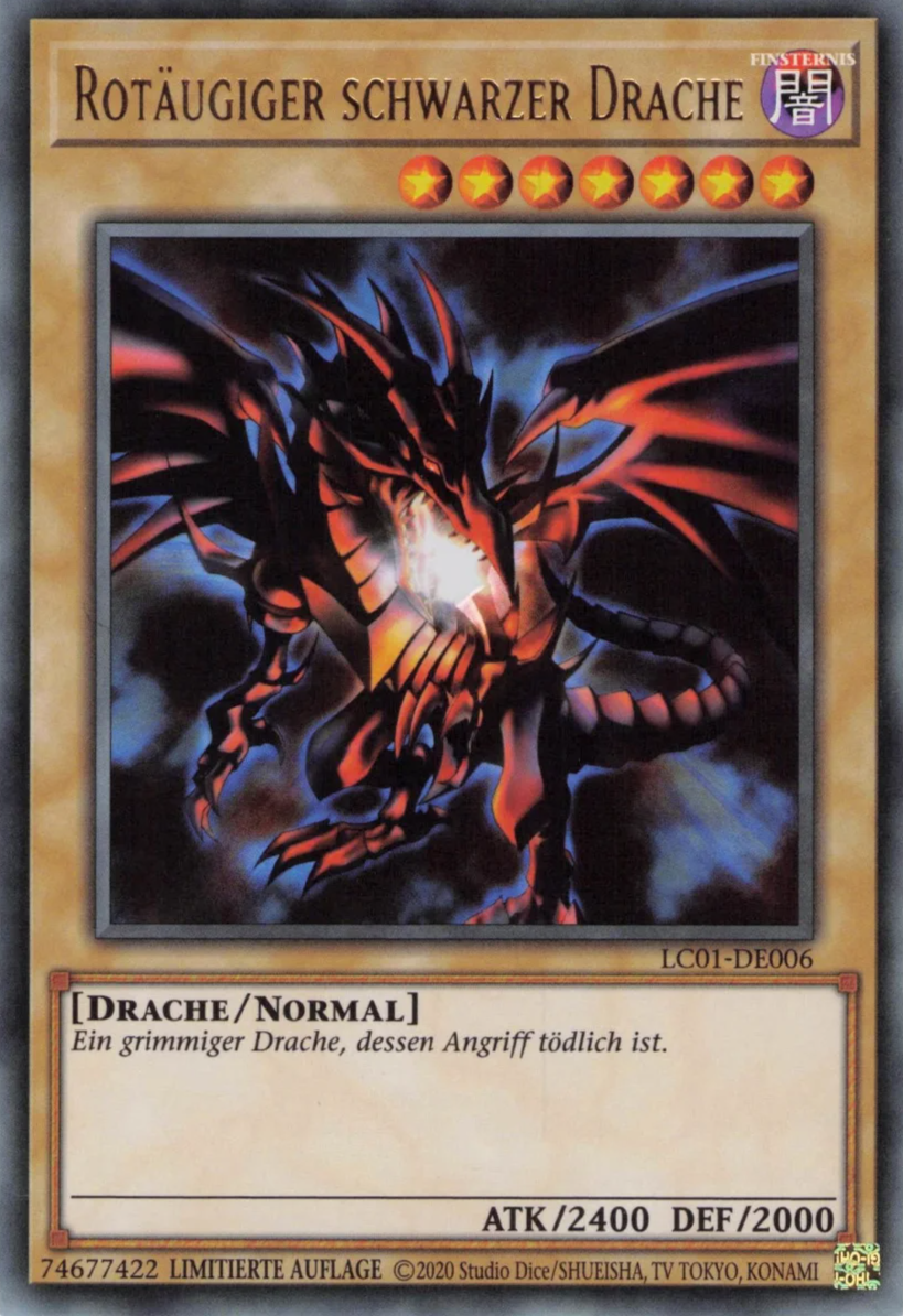 Rotäugige Schwarzer Drache - LC01-DE006 - Ultra Rare Rotäugige Schwarzer Drache - LC01-DE006 - Ultra Rare