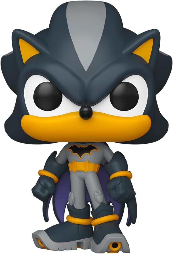 DC's Justice League and Sonic the Hedgehog POP! Movies Vinyl Figuren Shadow/Batman 9 cm DC's Justice League and Sonic the Hedgehog POP! Movies Vinyl Figuren Shadow/Batman 9 cm