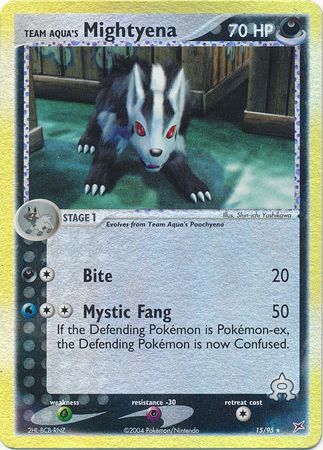 Team Aqua’s Mightyena - 15/97 - Reverse Holo - EN