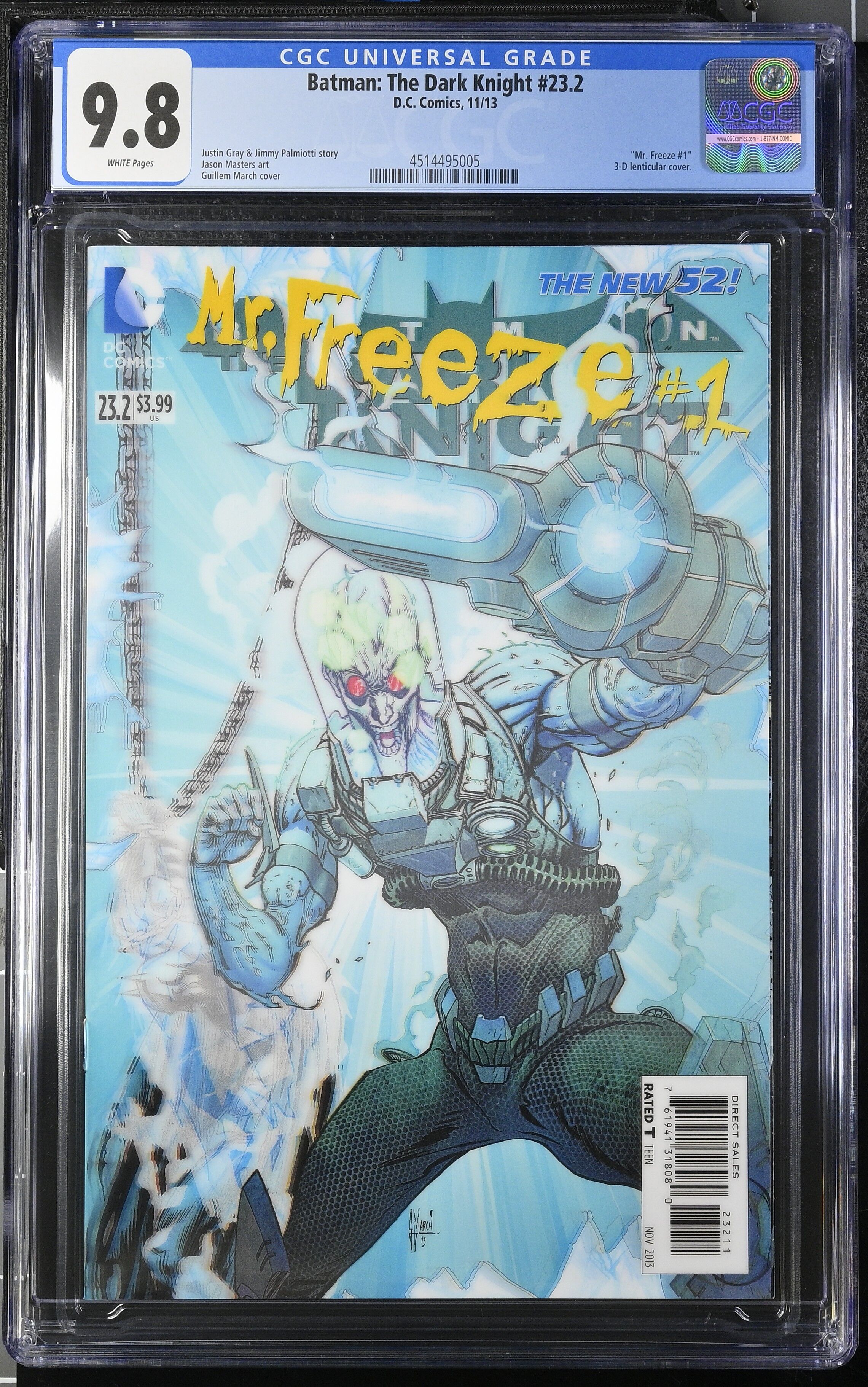 Batman The Dark Knight #23.2 CGC 9.8 3D Lenticular Cover Batman The Dark Knight #23.2 CGC 9.8 3D Lenticular Cover