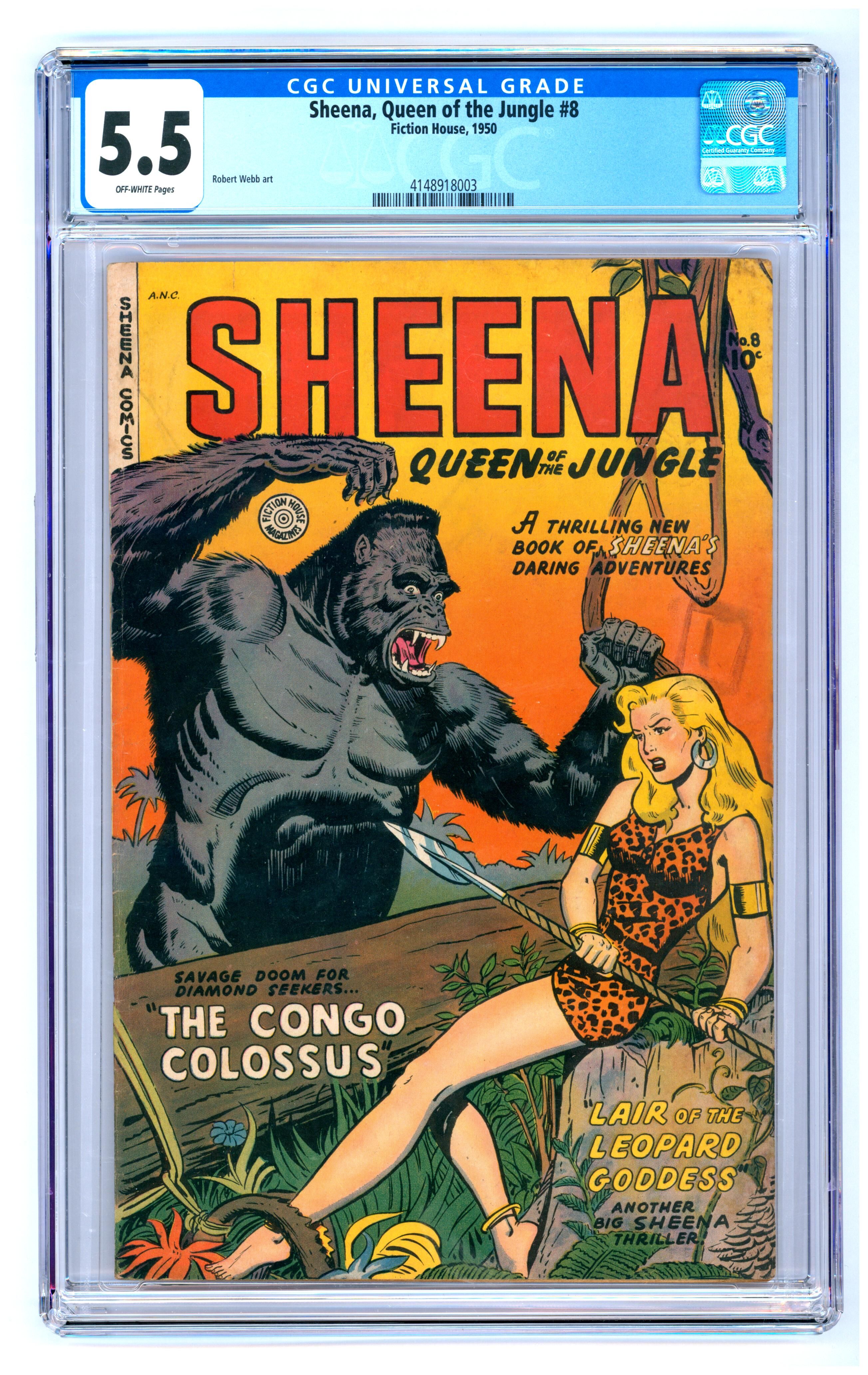 Sheena #8 CGC 5.5