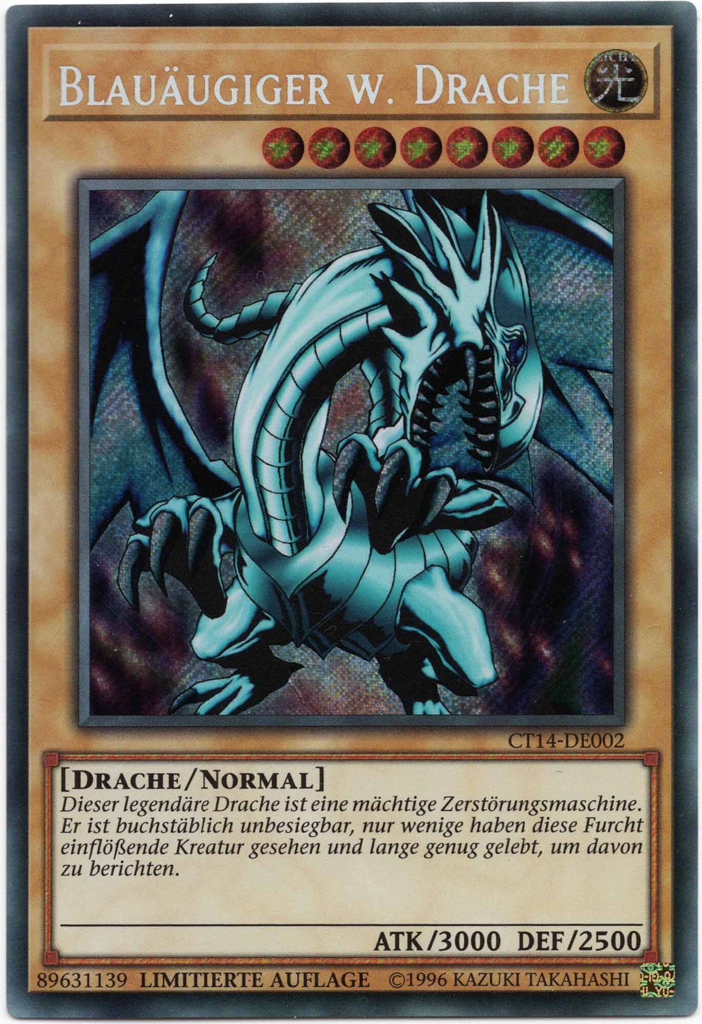 blau-ugiger-w-drache-ct14-de002-secret-rare-limitierte-auflage-near-mint Blauäugiger W. Drache - CT14-DE002 - Secret Rare - Limitierte Auflage (Near Mint)