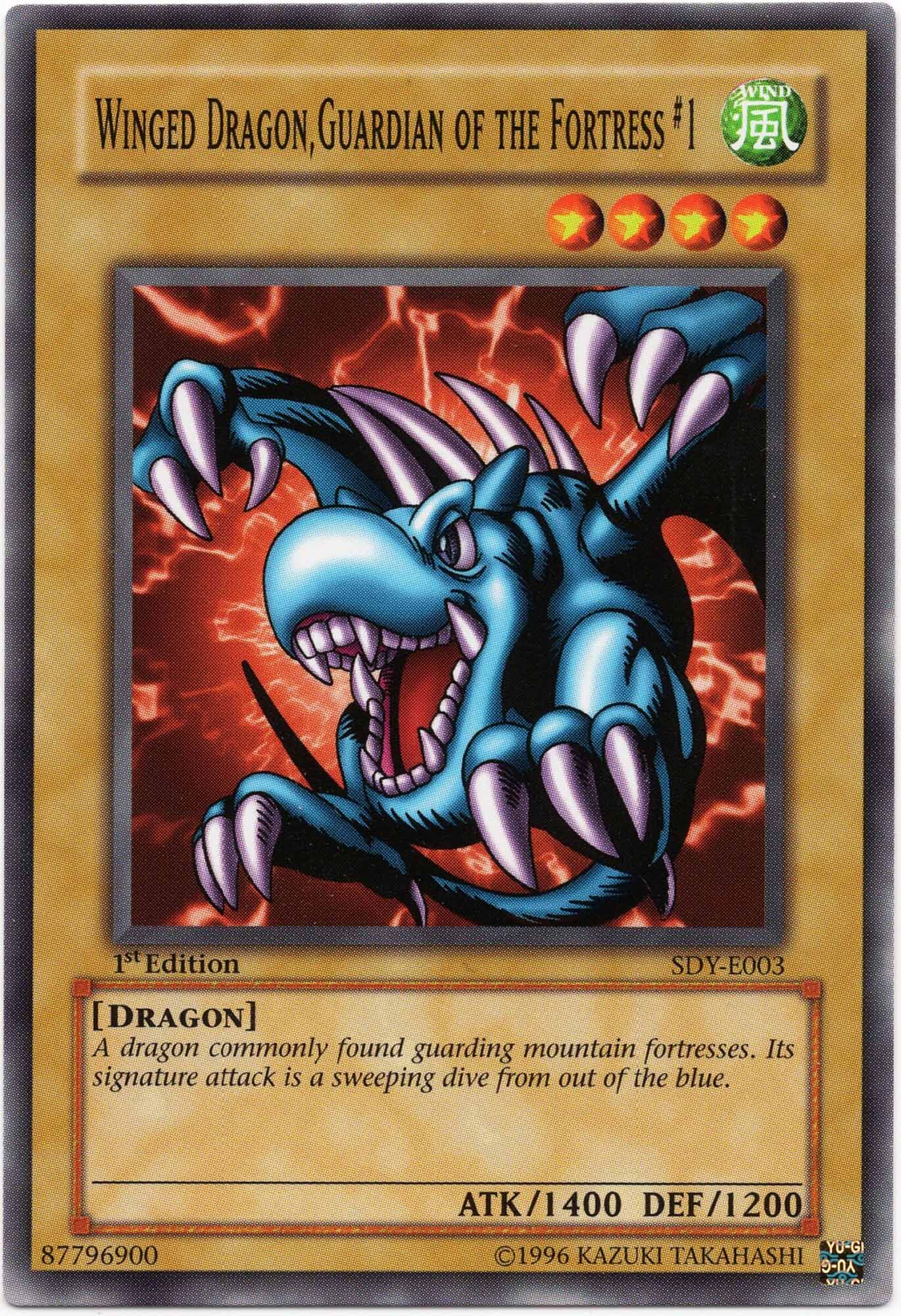 winged-dragon-guardian-of-the-fortress-1-sdy-e003-common-1st-edition-near-mint Winged Dragon, Guardian of the Fortress #1 - SDY-E003 - Common - 1st Edition (Near Mint)