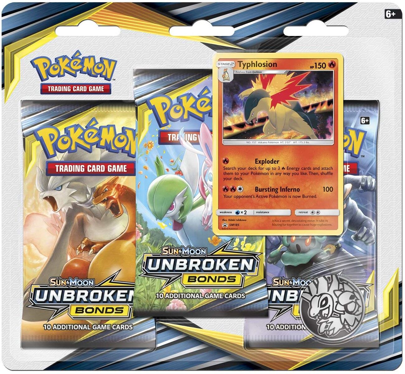 Pokémon Sun & Moon Unbroken Bonds Typhlosion Collection Blister - EN Pokémon Sun & Moon Unbroken Bonds Typhlosion Collection Blister - EN