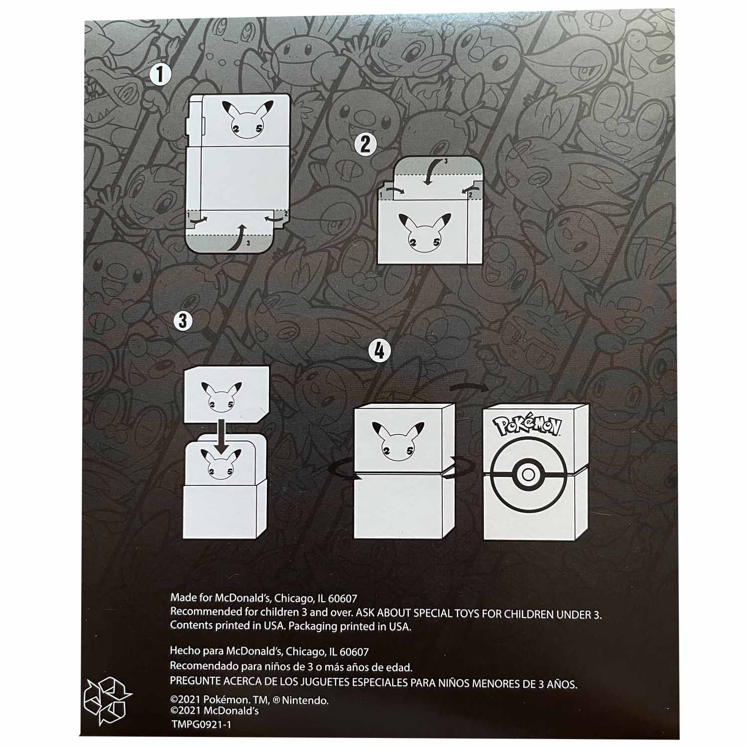 Pokémon 25th Anniversary McDonalds Promo Booster 2021 Black - EN