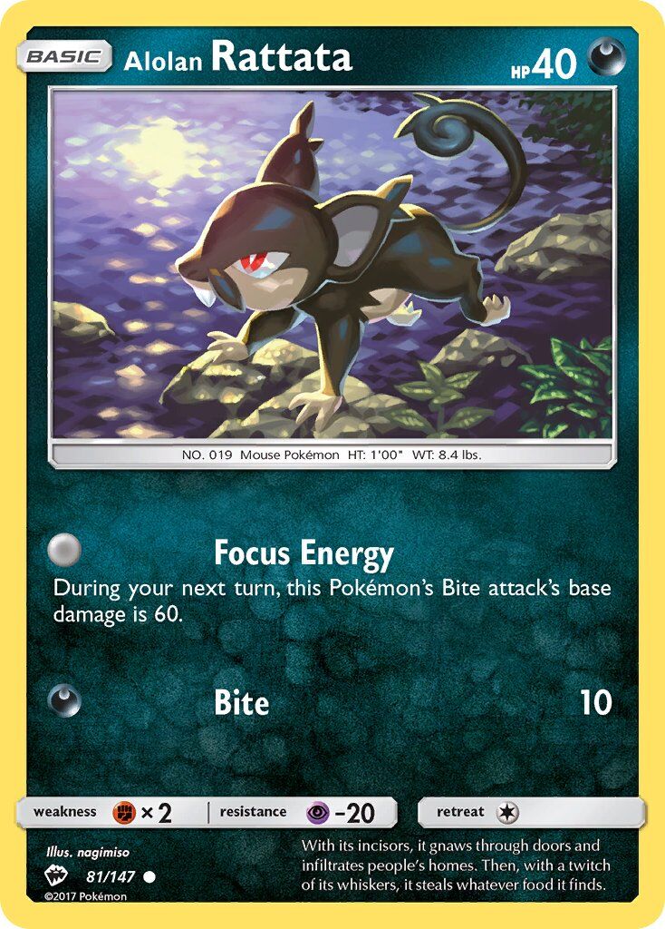 alolan-rattata-81-147-pokemon-tcg-lightly-played-en Alolan Rattata - 81/147 - Pokémon TCG - Lightly Played - EN