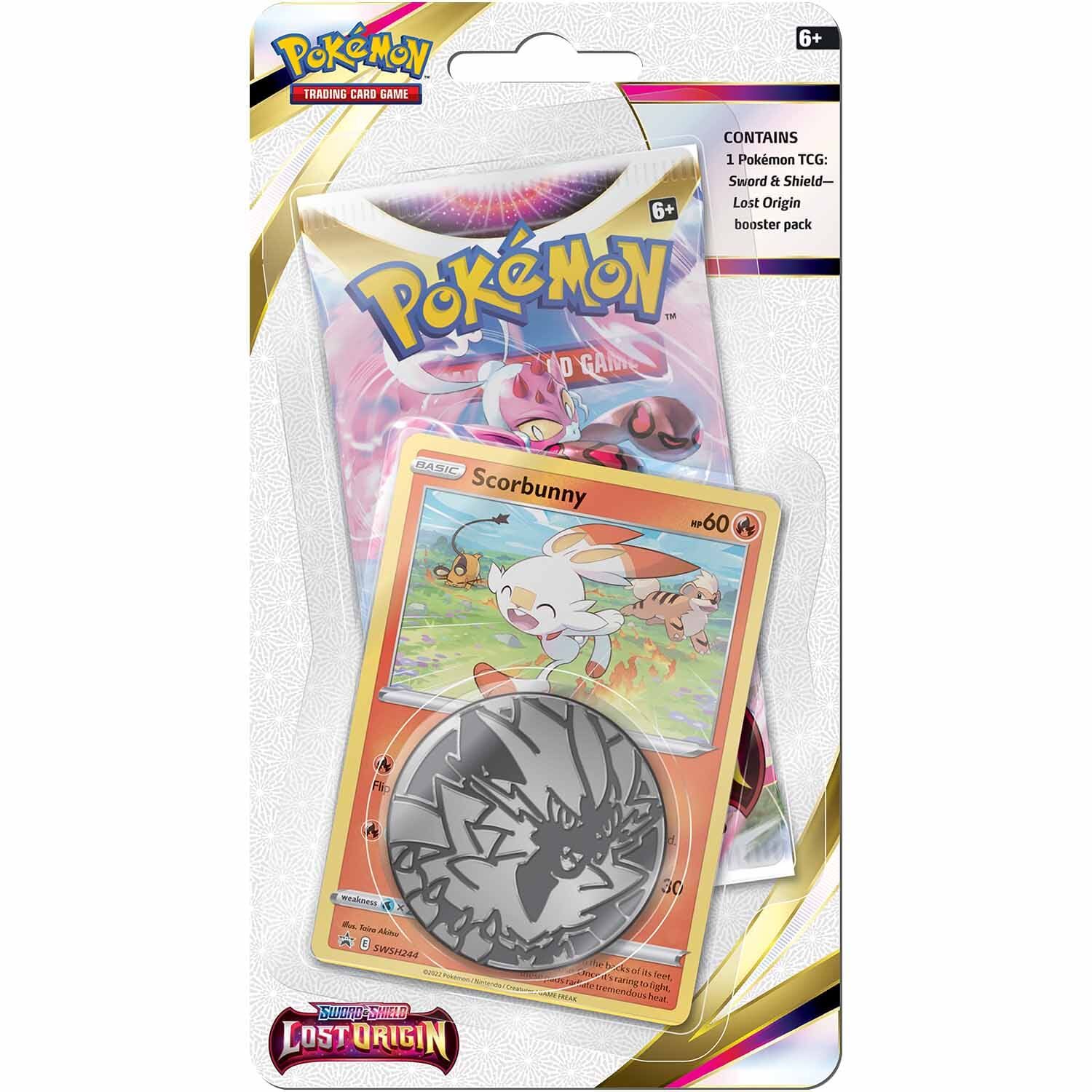 Pokémon Sword & Shield Lost Origin Scorbunny Checklane Blister - EN