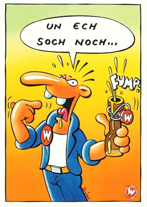 Werner Postkarte UN ECH SOCH NOCH ...
