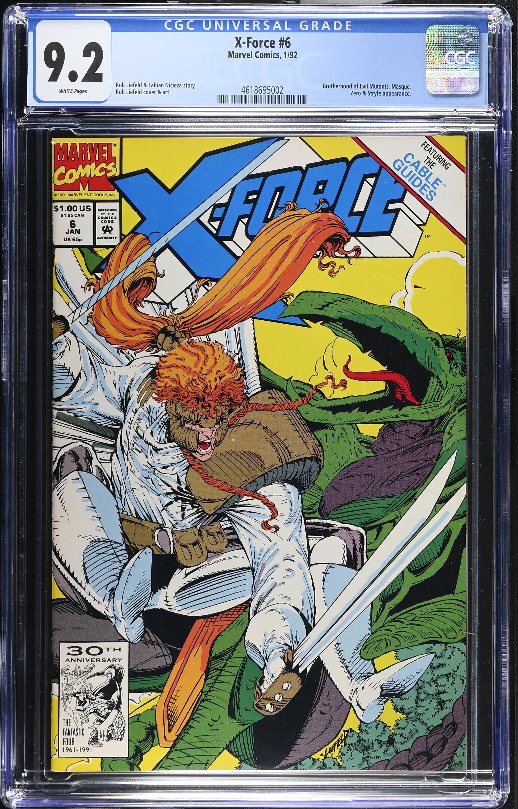 X-Force Issue 6 - CGC 9.2 X-Force Issue 6 - CGC 9.2