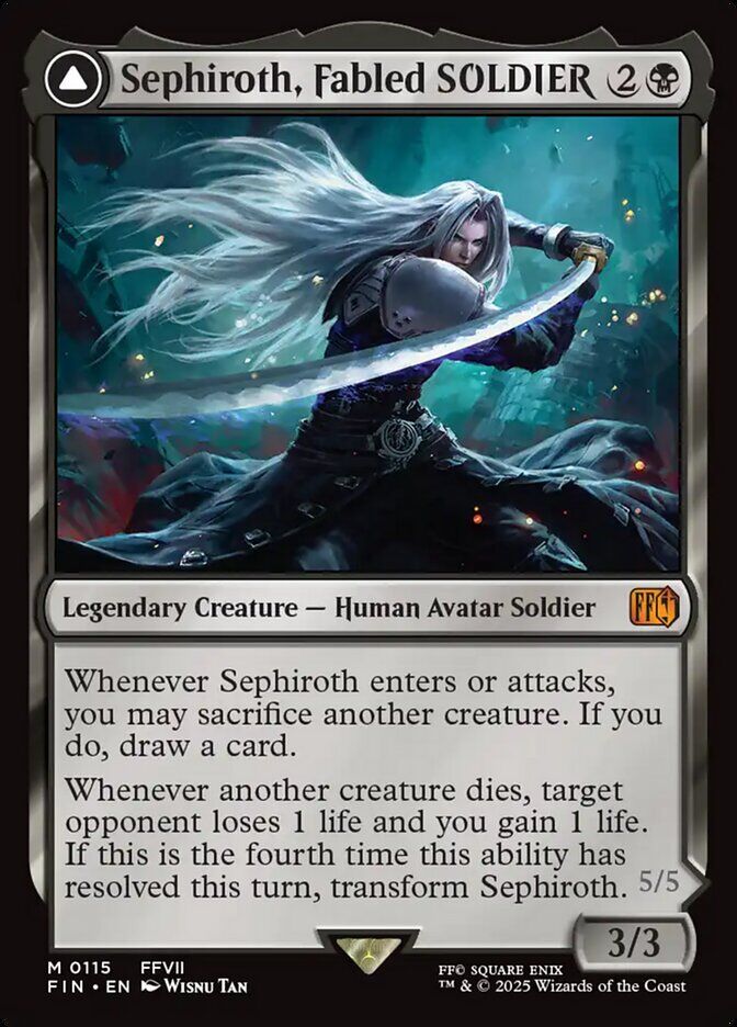 Sephiroth, Fabled SOLDIER // Sephiroth, One-Winged Angel - FIN 115