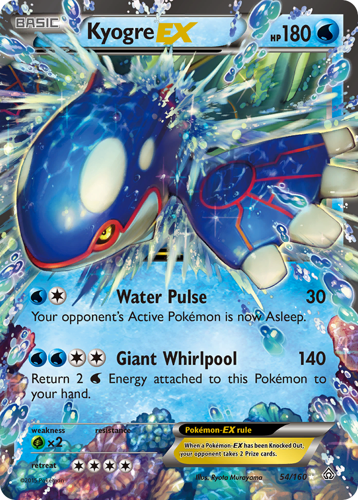 Kyogre-EX - 54/160 - EN