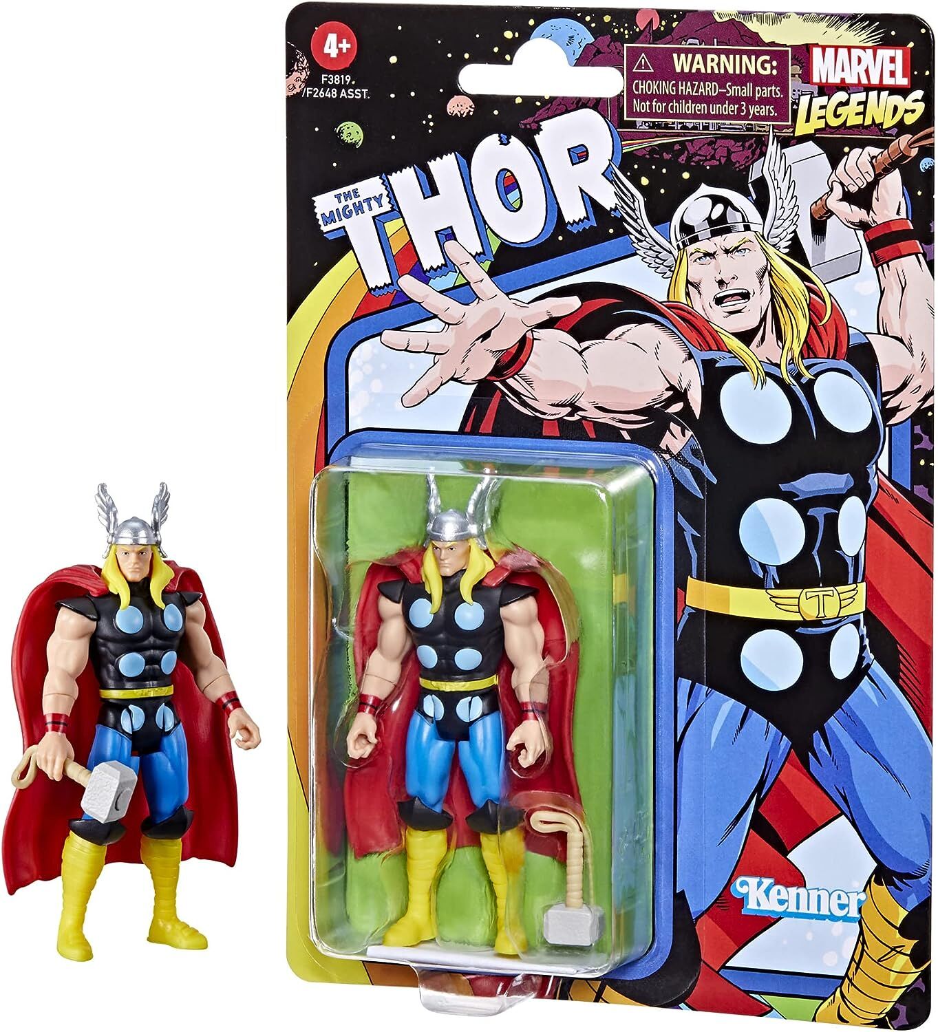 Marvel Legends Retro 375 Collection Thor Actionfigur - 9.5 cm