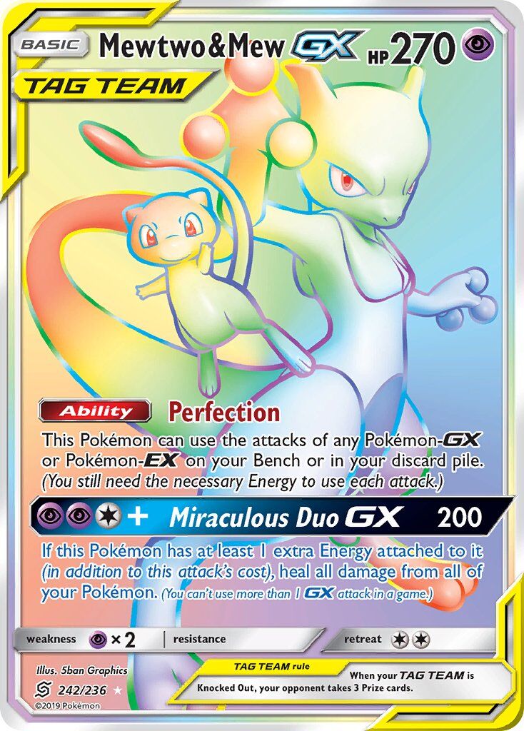 Mewtwo & Mew-GX - 242/236 - EN Mewtwo & Mew-GX - 242/236 - EN