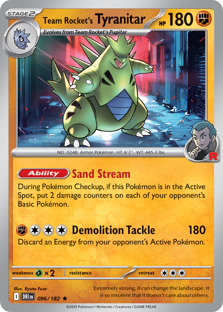 Team Rocket’s Tyranitar - 096/182 - EN Team Rocket’s Tyranitar - 096/182 - EN