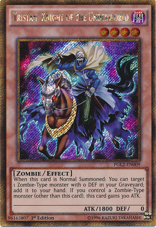 Tristan, Ritter der Unterwelt - PGL2-009 - Gold Secret Rare - 1. Auflage Tristan, Ritter der Unterwelt - PGL2-009 - Gold Secret Rare - 1. Auflage