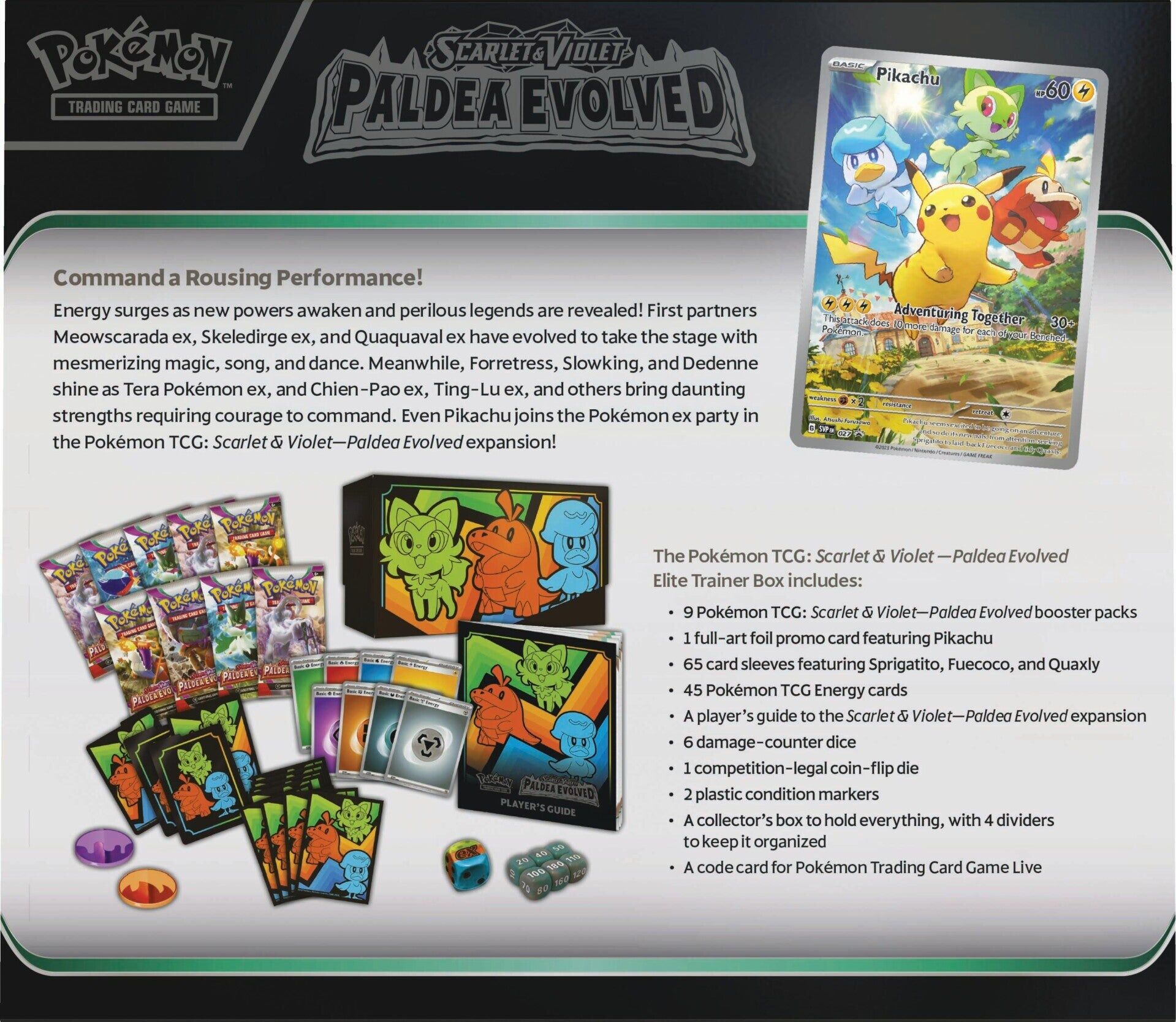 Pokémon TCG: Scarlet & Violet-Paldea Evolved Elite Trainer Box - EN