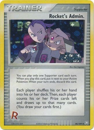 Rocket’s Admin. - 86/109 - Reverse Holo - EN