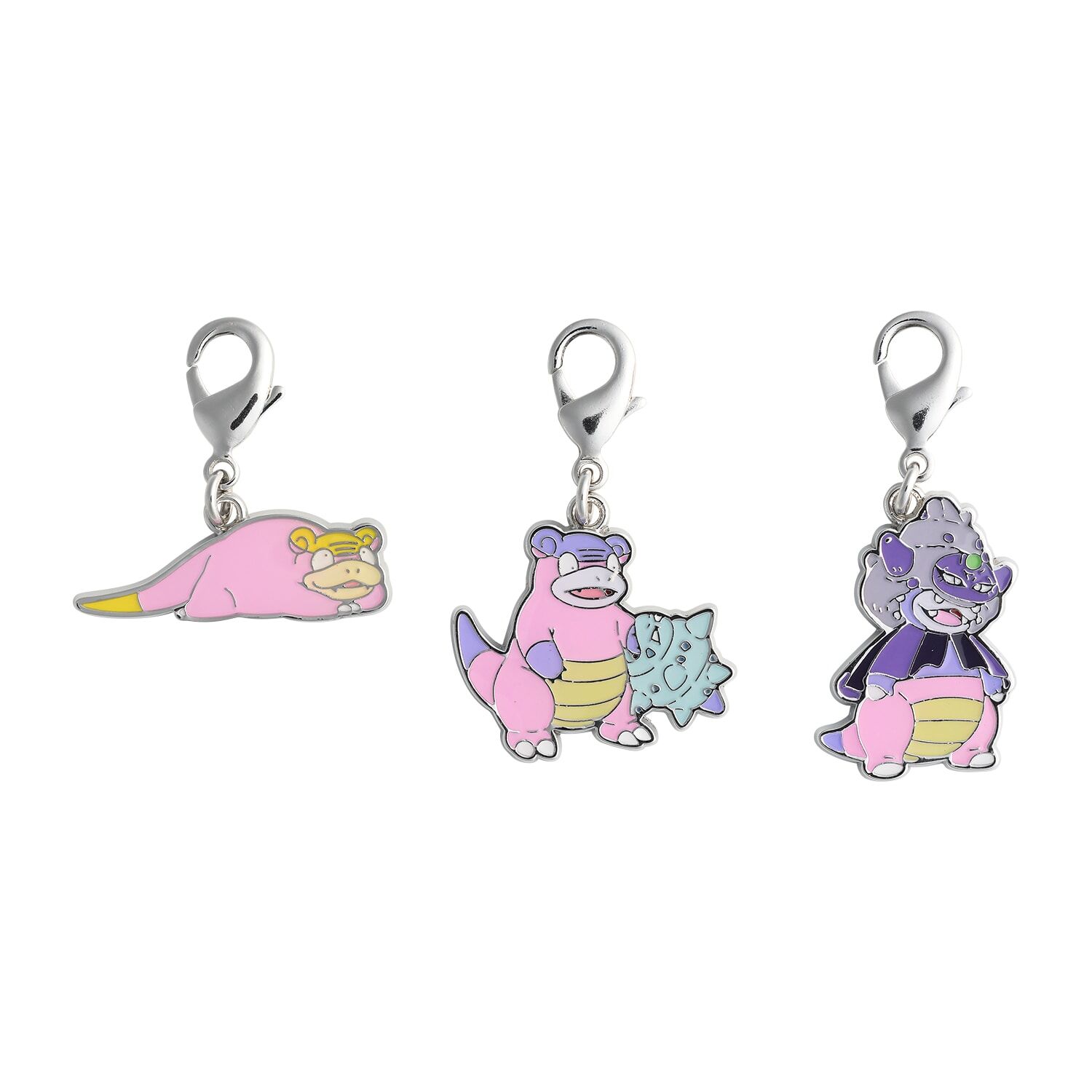 Pokemon Center - Galarian Slowpoke, Galarian Slowbro, Galarian Slowking Schlüsselanhänger - 3 Stück Pokemon Center - Galarian Slowpoke, Galarian Slowbro, Galarian Slowking Schlüsselanhänger - 3 Stück