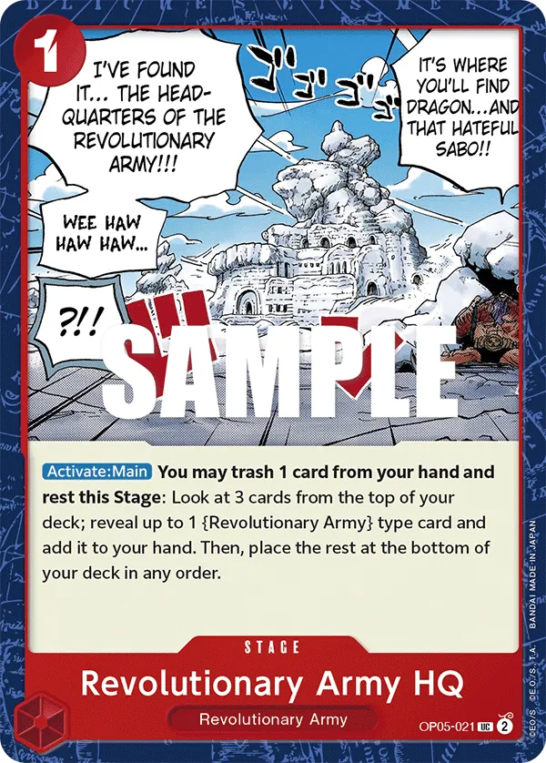 Revolutionary Army HQ - OP05-021 Revolutionary Army HQ - OP05-021