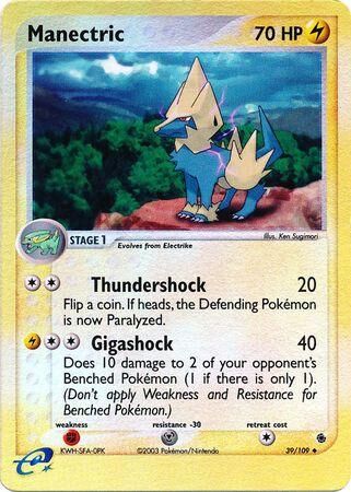 Manectric - 39/109 - Reverse Holo - EN Manectric - 39/109 - Reverse Holo - EN