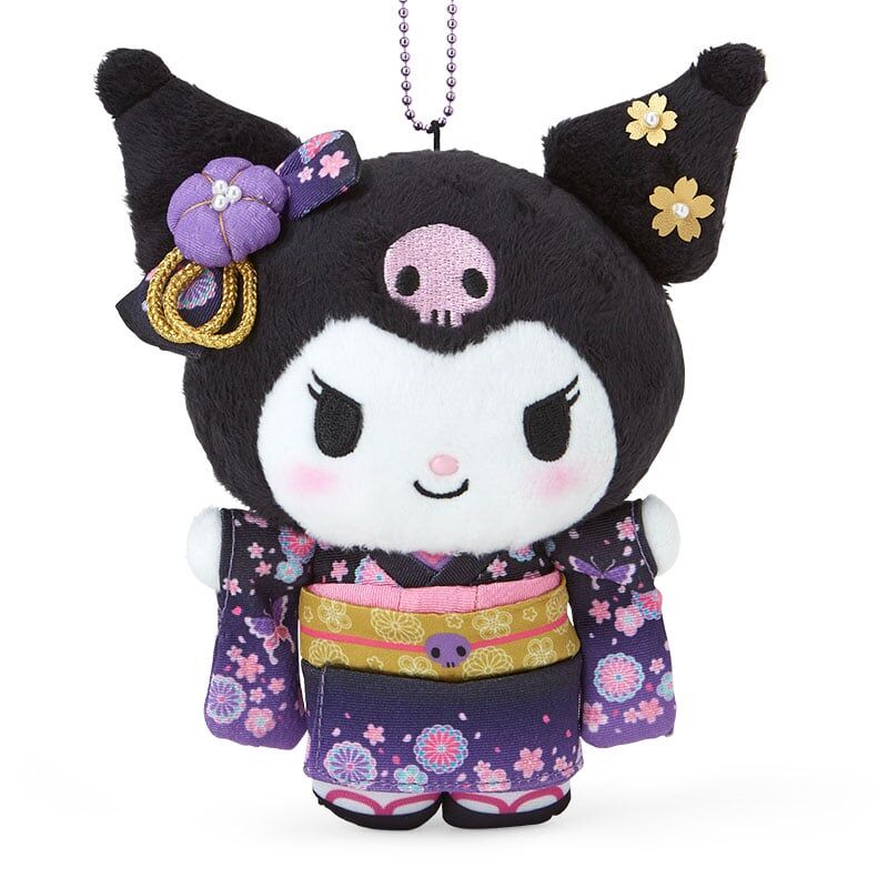 Kuromi Mascot Holder (Kimono) - 18 cm