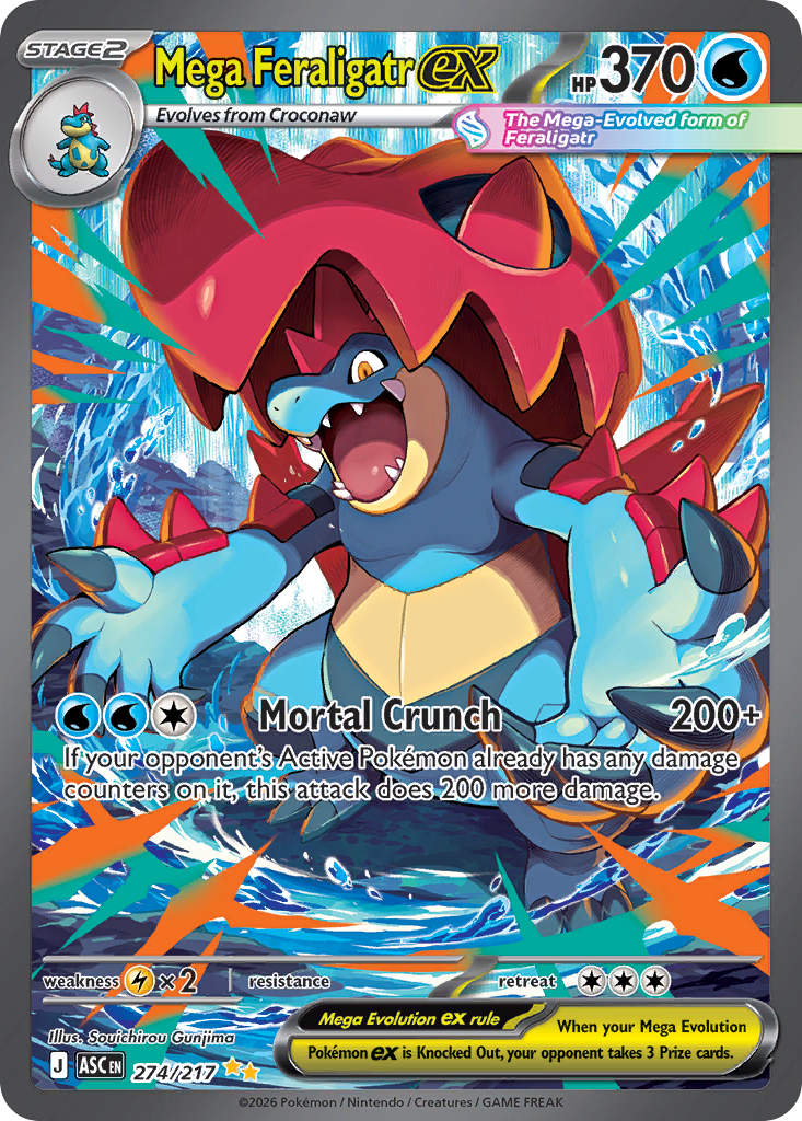 Mega Feraligatr ex - 274/217 - EN Mega Feraligatr ex - 274/217 - EN