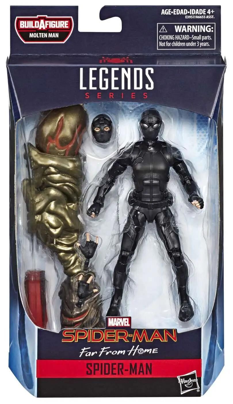 Spider-Man: Far From Home Marvel Legends Molten Man Spider-Man Action Figure [Far From Home Stealth Suit]